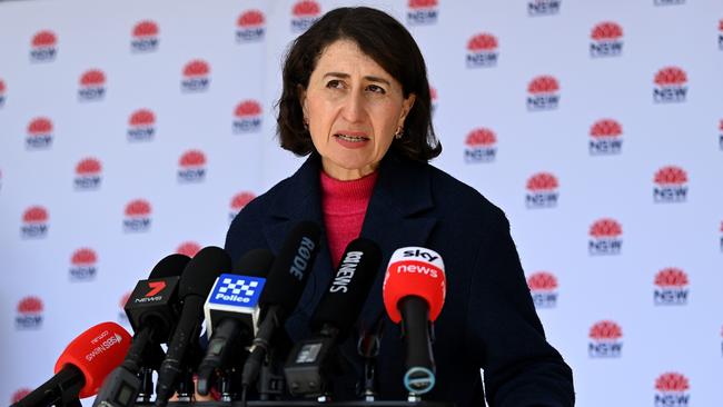 News Corp papers have slammed NSW Premier Gladys Berejiklian for the health bungle that triggered the latest outbreak. Picture: NCA NewsWire/Bianca De Marchi