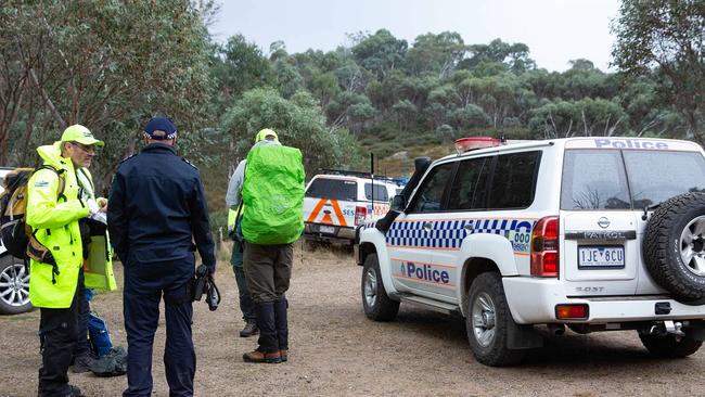 Search and rescue teams have flooded the area. Picture: Sarah Matray