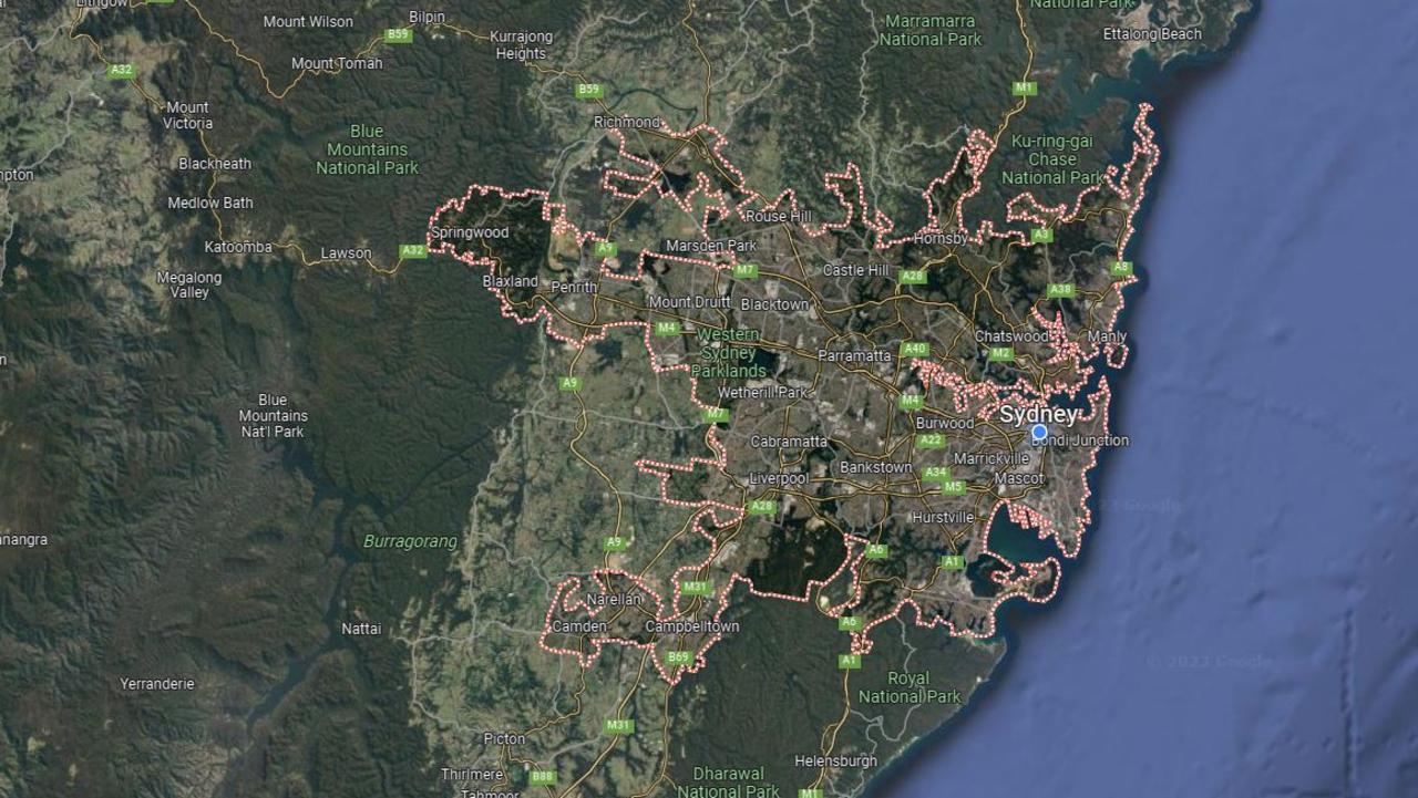 Zetland has become a microcosm of the whole city and indeed the entire country. Picture: Google Maps