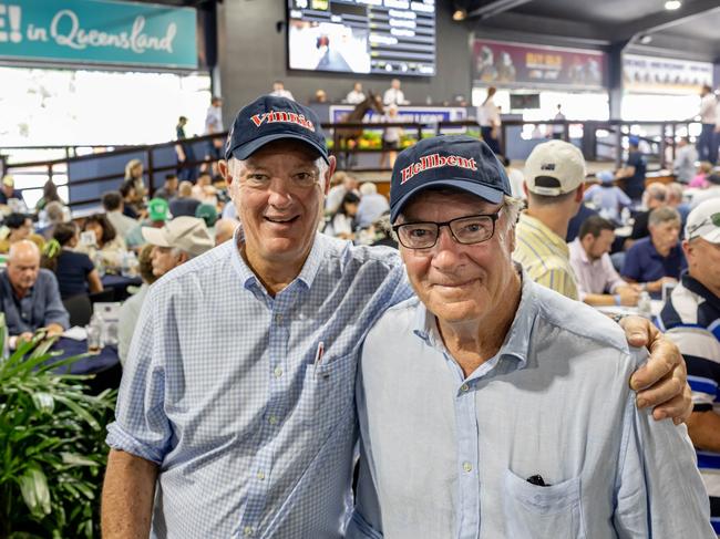 Harry and Arthur Mitchell at opening day of the Magic Millions sales. Picture: Luke Marsden