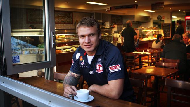 Jake Friend was given a reality check when he worked in a cafe after losing his NRL contract.