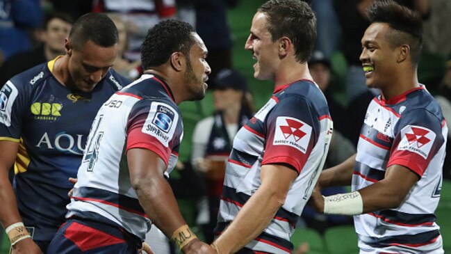 The Rebels had plenty to smile about against the Brumbies despite the scoreline.