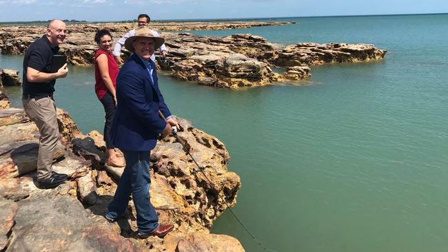 Australian cricket legend Matthew Hayden launches the Northern Territory's Million Dollar Fish competition