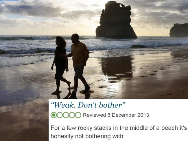 The iconic Twelve Apostles failed to impress this harsh critic.