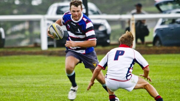 Molong's Zac White playing for Molong against Easts at the Kiama Sevens