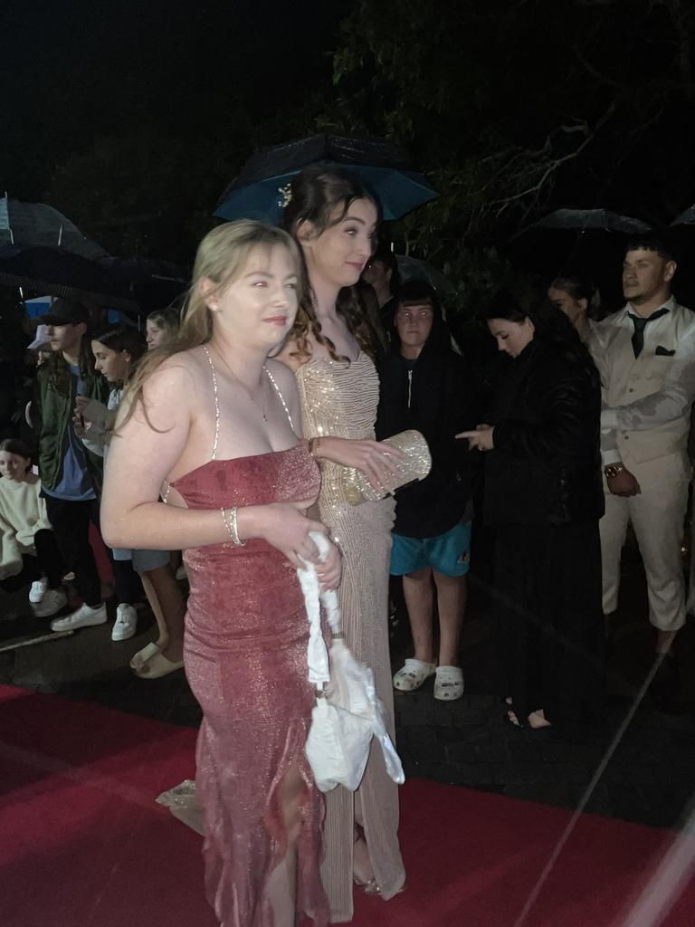 Students arrive at the Hervey Bay State High School formal.