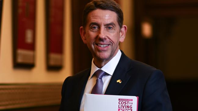 BRISBANE, AUSTRALIA - NewsWire Photos - JUNE 11, 2024. The Queensland Treasurer and Minister for Trade and Investment Cameron Dick stands for a portrait before handing down the 2024 State Budget, at Parliament House. Photo: Dan Peled / NewsWire