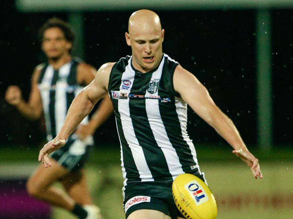 Gary Ablett Jr made his NTFL debut on November 18. Picture: Glenn Campbell