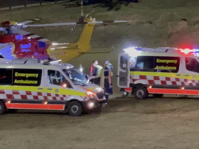 The teenage boy was in a stable condition when he was flown to John Hunter Hospital.