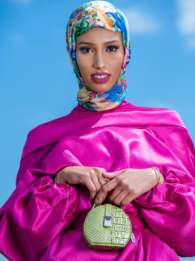 Being of the Muslin faith, Ibrahim aims to represent a community she feels hasn’t traditionally been seen on catwalks. Picture: Jay Town