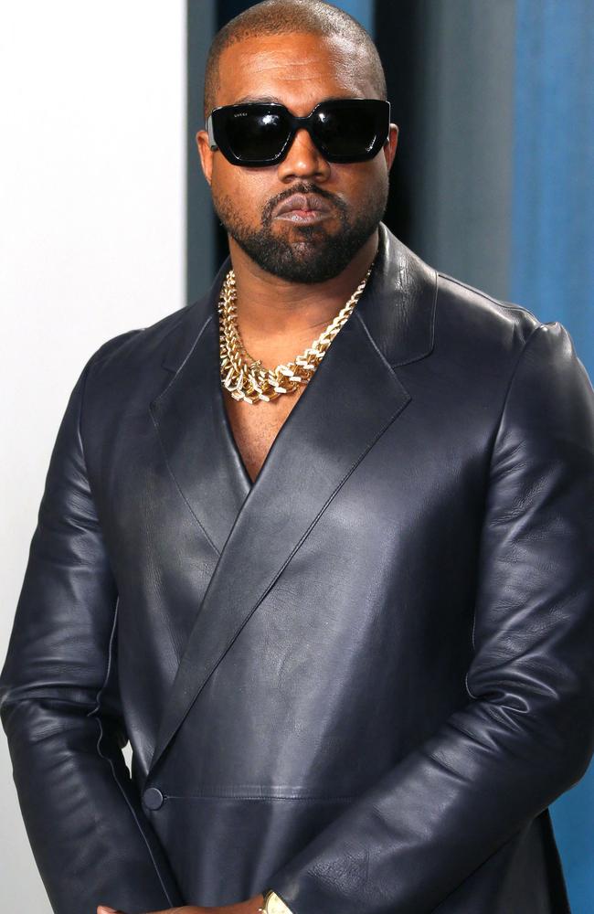 Kanye West made the bold claim in one of his social media tirades after his marriage breakdown. Picture: AFP.