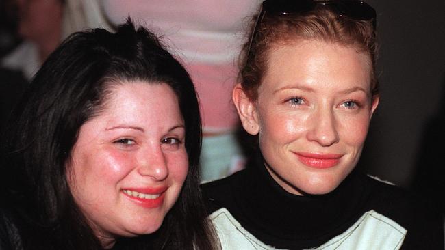 Stylist Jessica Paster with Cate Blanchett in 2000.