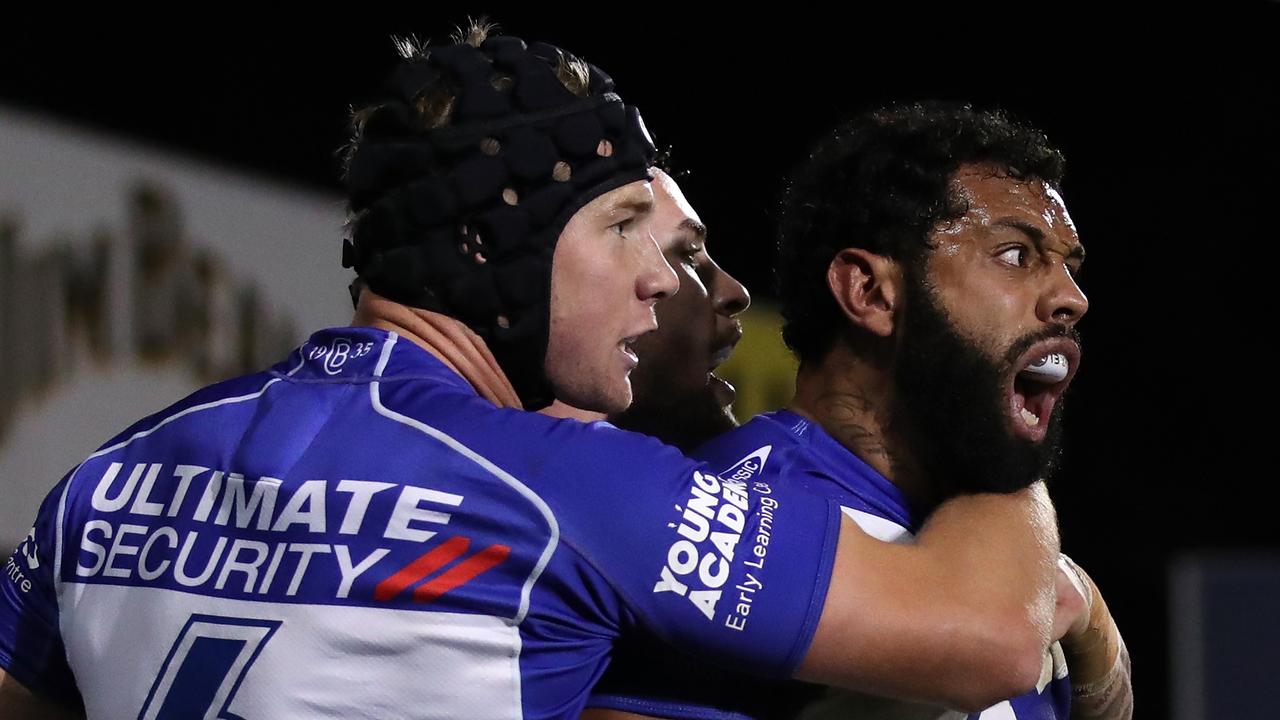 It wasn’t all bad for the Bulldogs, as Josh Addo-Carr and Matt Burton showed glimpses of brilliance. Picture: Getty Images.