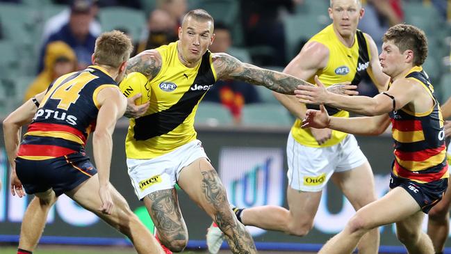 Dustin Martin produced another strong year for the Tigers. Picture: Sarah Reed