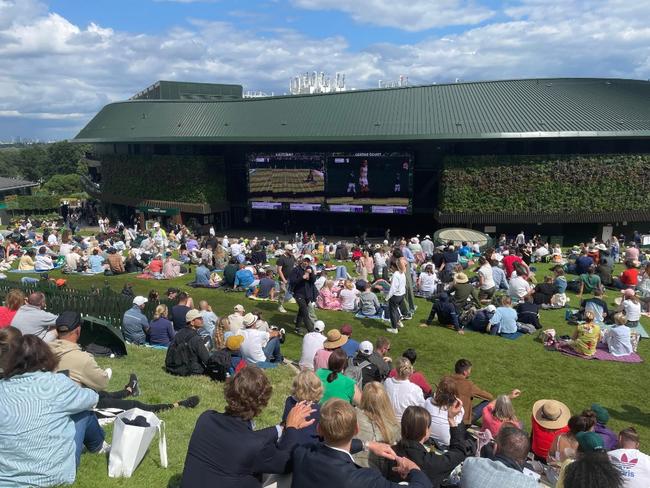 The view from The Hill. And this was only 40 minutes or so after it was pelting with rain. Picture: news.com.au