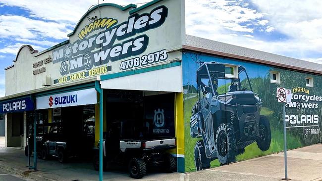 Hinchinbrook business Ingham Motorcycles and Mowers on Herbert St, the Bruce Highway. Picture: Cameron Bates