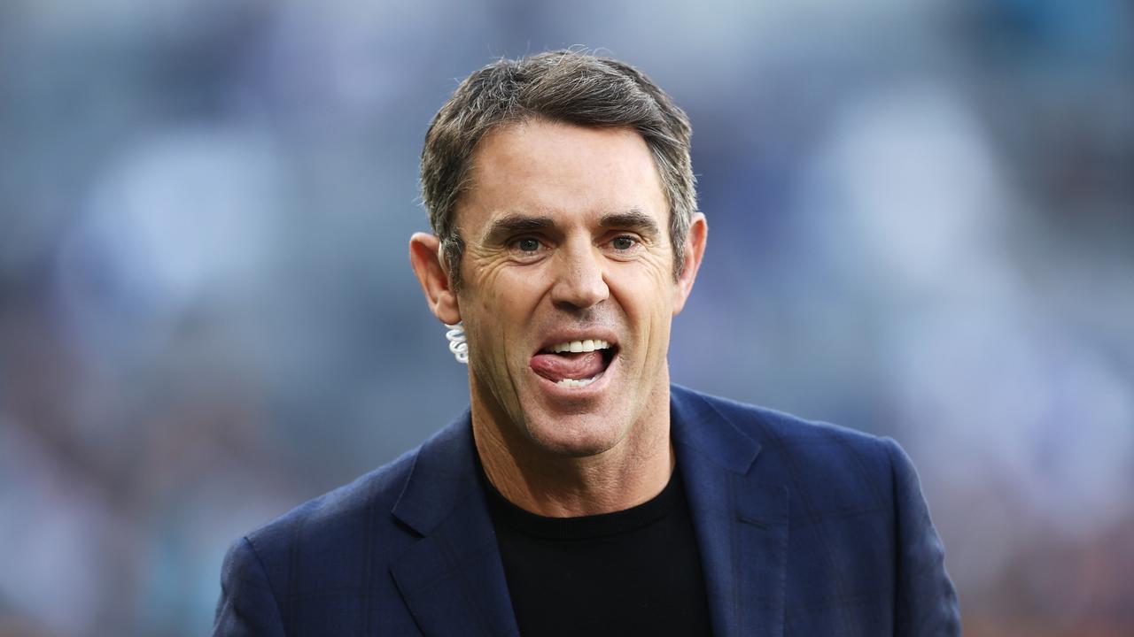 SYDNEY, AUSTRALIA - JUNE 19: Commentator and NSW Blues head coach Brad Fittler looks on during the round 15 NRL match between the Canterbury Bulldogs and the Wests Tigers at CommBank Stadium, on June 19, 2022, in Sydney, Australia. (Photo by Matt King/Getty Images)