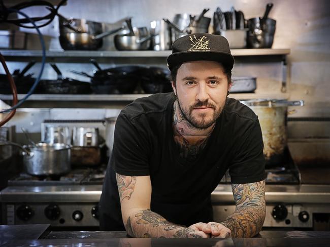 The New Sydney's Josh Retzer in his kitchen. Picture: MATHEW FARRELL