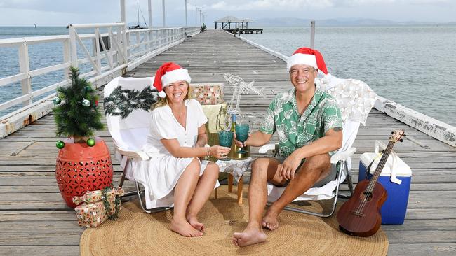 Magnetic Island locals Juniper Wilkinson and Kahu Lewis-Clarke will be spending Christmas Day on the Island and say they wouldn't want to be anywhere else. Picture: Shae Beplate.