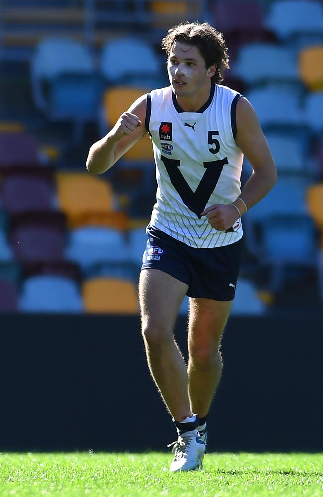 Clark said playing alongside his Geelong mates helped the transition to the representative football. Picture: Albert Perez