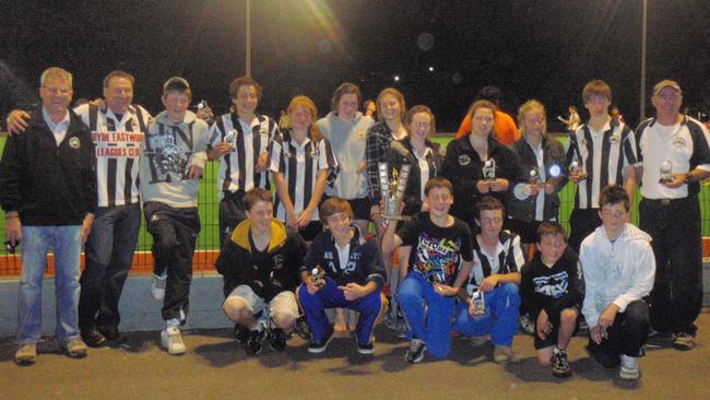 This photo of the Ryde Hunters Hill Hockey grand final-winning U15A team of 2010 shows a young Tom Craig (back row, fourth from left) and an even younger Lachie Sharp (front row, second from right).