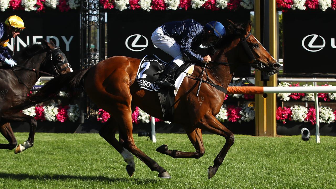 Runners like VRC Oaks winner Personal won’t have to be entered weeks before their Group 1 assignments at Flemington from next season. Picture: Getty Images for the VRC