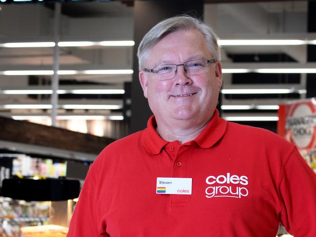 Coles chief Steven Cain in the supermarket chain's Tooronga Village store's new pre-prepared meals area. Picture: Andrew Henshaw