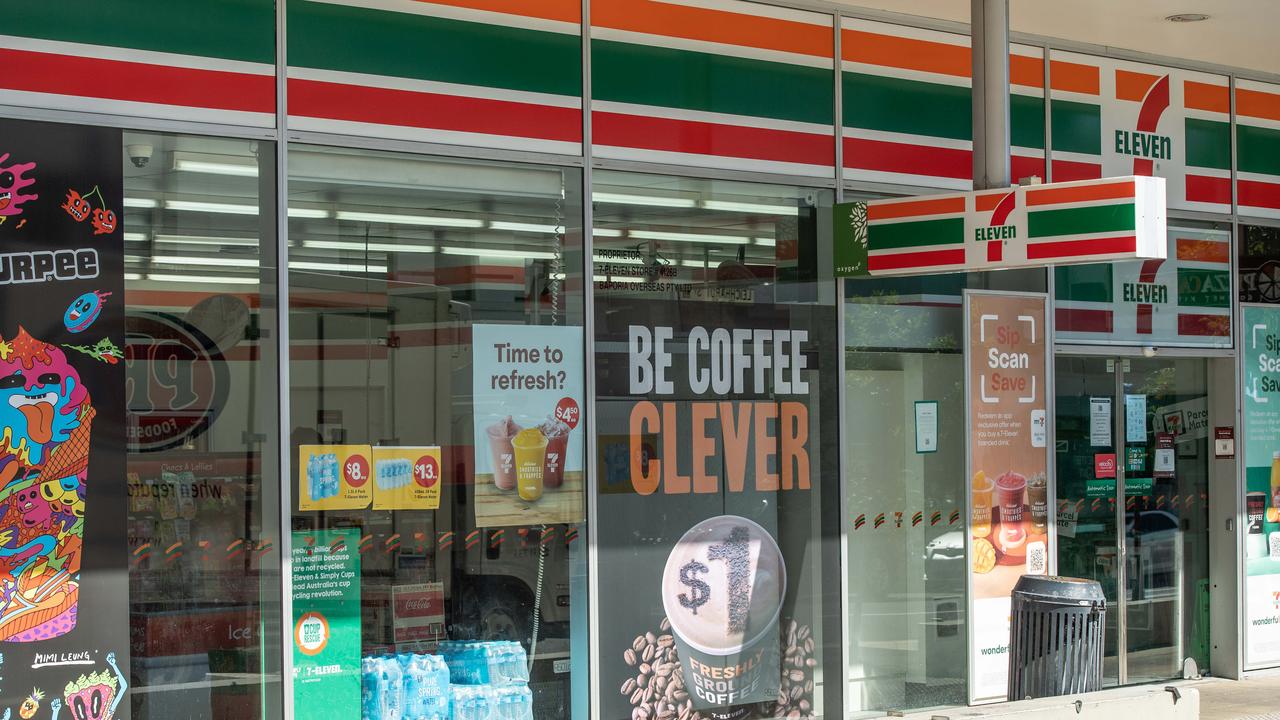 The scene of the overnight shooting at 7-Eleven Spring Hill. PICTURE: Brad Fleet