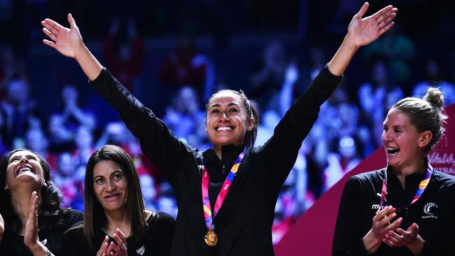 Folau and New Zealand won the Netball World Cup this year. Picture: Getty Images