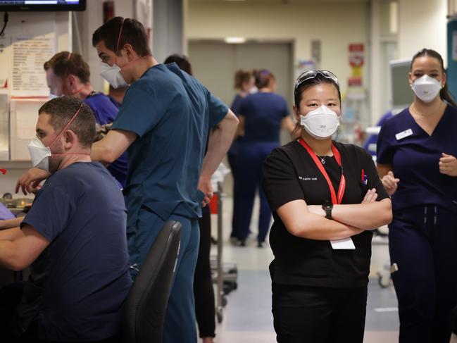 WARNING. HOLD FOR HS FEATURE. CONTACT PIC DESK BEFORE USE. Overnight in the Alfred Hospital Emergency Department trauma Dr Faith Tan.                      Picture: David Caird