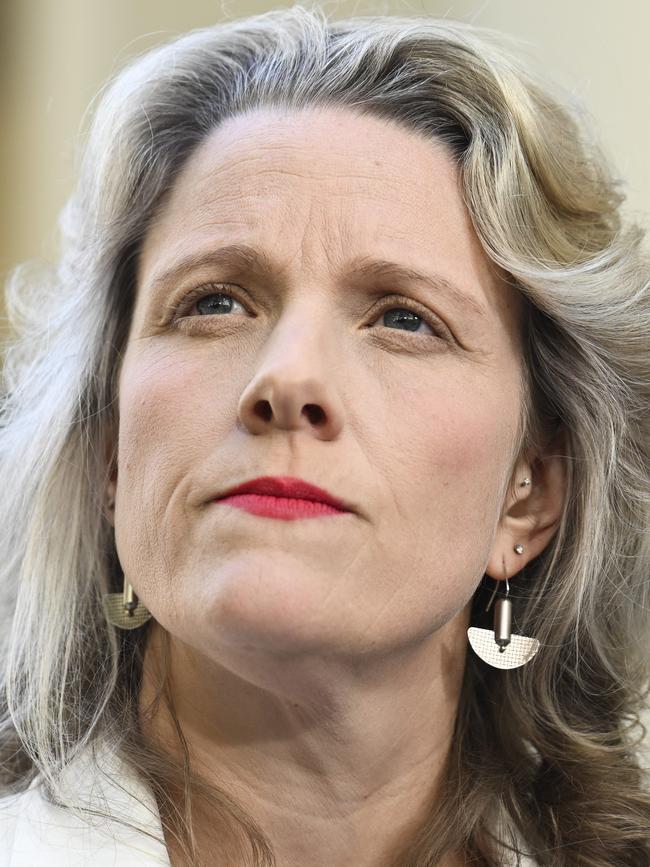 Minister For Home Affairs, Clare O'Neil at Parliament House in Canberra. Picture: NewsWire / Martin Ollman