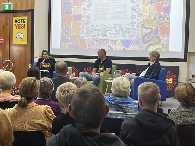 In front of a crowd of about 100 at Hervey Bay Neighbourhood Centre, renowned journalist Kerry O’Brien, Yes advocate Jade Appo-Ritchie and author Thomas Mayo discussed the Voice to Parliament, clearing up misconceptions and sharing information ahead of the upcoming referendum.