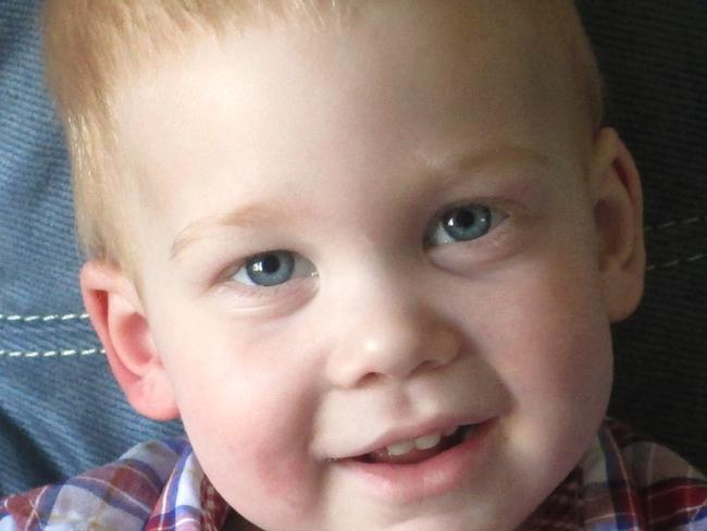 In this March 18, 2015 photo provided by Rose Martin, 22-month-old Gardell Martin sits at his home in Mifflinburg, Pa. Gardell's lifeless body pulled from an icy creek was revived after an hour and 41 minutes of CPR and has suffered virtually no lingering effects. Martin came home from the hospital on Sunday, and his doctors said Thursday he has made a full recovery. (AP Photo/Rose Martin)