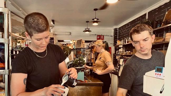 Benchtop Espresso cafe in Lismore: Shane Larsen, Beau Phillips, Katie Felsch.