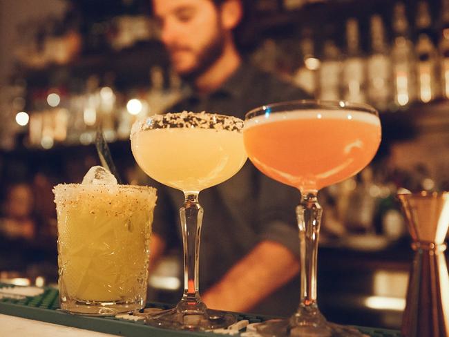 Some of the cocktails at Tequila Mockingbird. Picture: Oliver Minnett