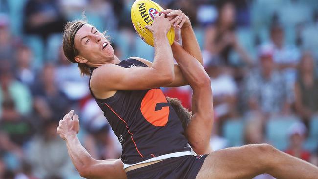 Will Setterfield in action during the AFL X pre-season competition. Picture: Phil Hillyard