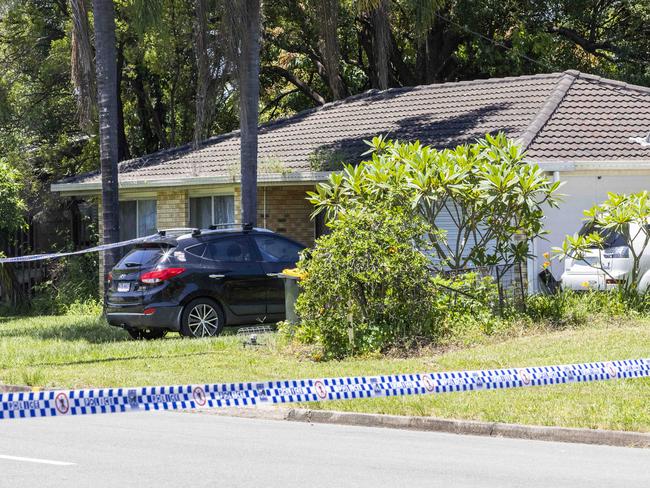 Queensland Police have declared a crime scene after a woman was found deceased in Railway Parade, Caboolture, Sunday, December 22, 2024 - Picture: Richard Walker