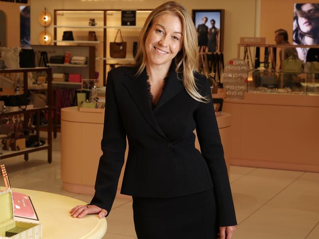 14/3/24: New Myer executive chairman Olivia Wirth at the Sydney store. John Feder/The Australian.