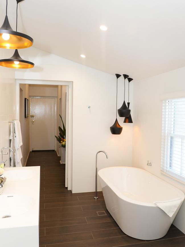 The luxurious bathroom at the new Centennial Park hotel.