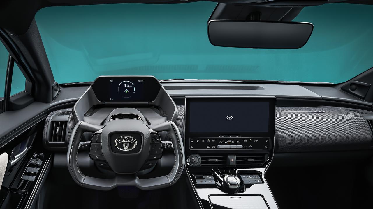 The concept car has a space-age interior that takes advantage of the purpose-built electric platform. Picture: Supplied.