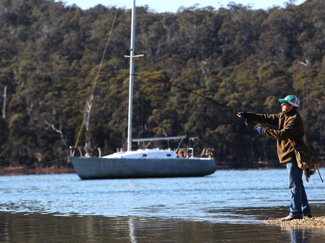 Fly fishing on the Rubicon River. Picture: Supplied