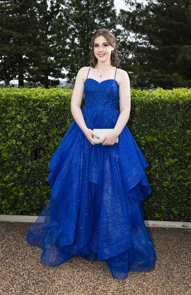 Chloe Maye at Centenary Heights State High School formal at Picnic Point, Friday, November 15, 2024. Picture: Kevin Farmer