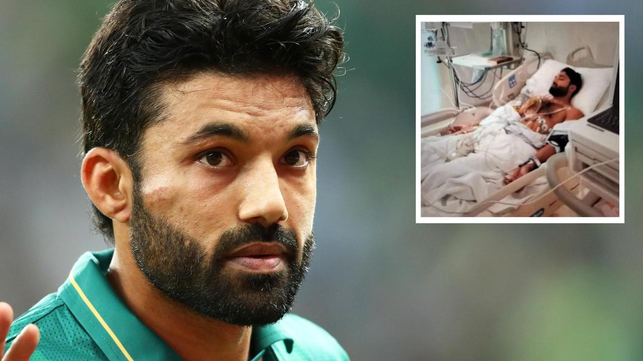 Foto rumah sakit Mohammad Rizwan, skor semifinal Australia vs Pakistan, berita kriket