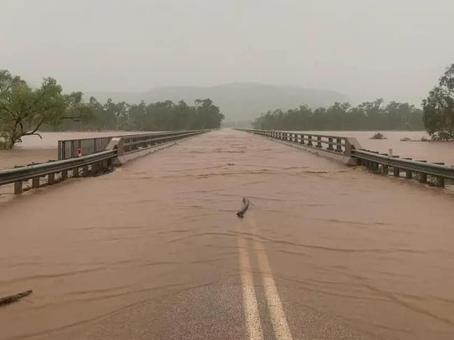 Flooding in the Northern Territory has cut off large sections of major highways. Picture: Supplied.