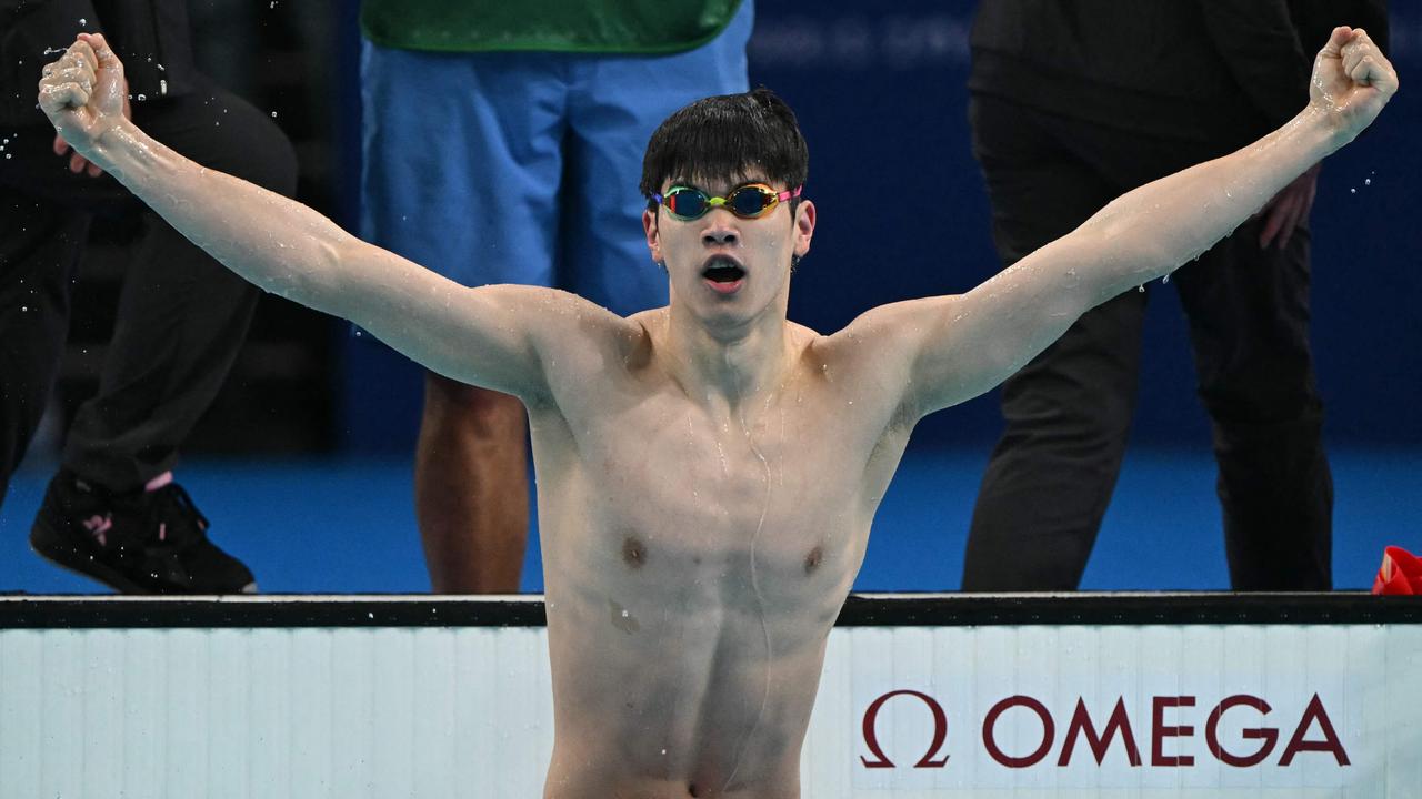 The 100m king. Photo by Jonathan NACKSTRAND / AFP.