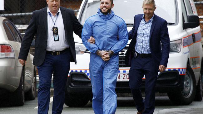 Ex Bikie Ben Geppert at the Southport courts. Picture: Tertius Pickard