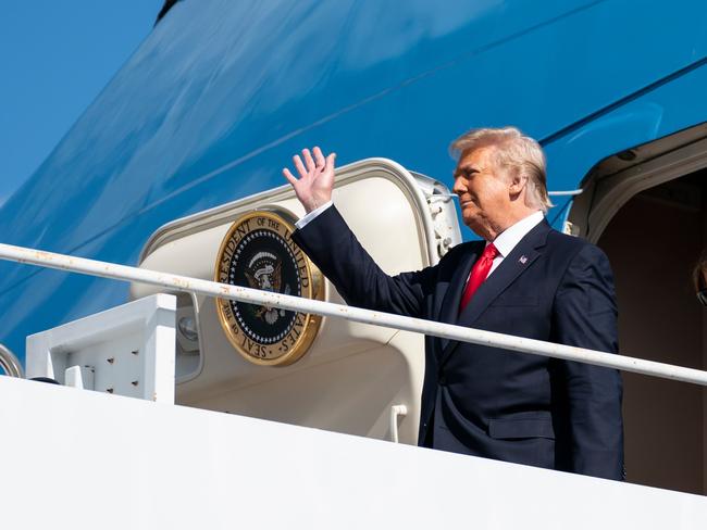 Donald Trump did not attend new President Joe Biden’s inauguration. Picture: AFP