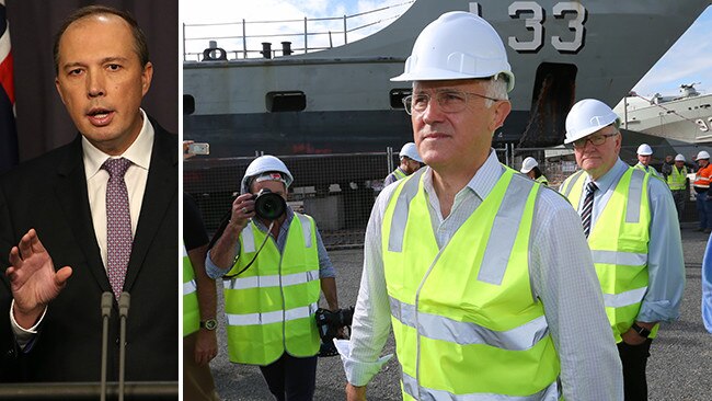 Peter Dutton’s claim that illiterate refugees are a threat to Australian jobs has had the PM on the back foot today. Main Picture: Lyndon Mechielsen