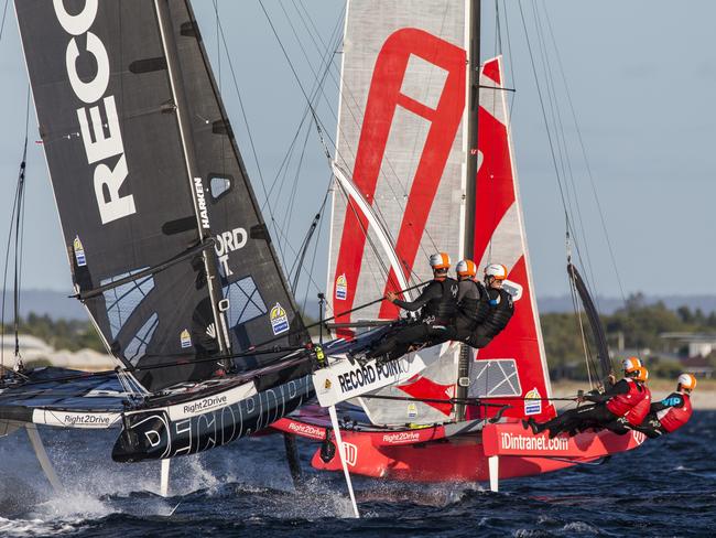 Close action in the SuperFoiler series at Busselton. Pic: Andrea Francolini