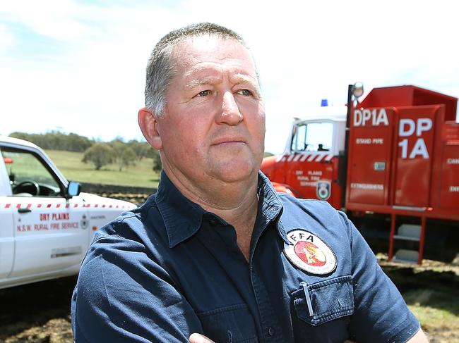 NOTE  **** SUNDAY FOR MONDAY JOB FOR DAILY TELEGRAPH .. 28TH NOVEMBER  ****  NEIL BENNETT ***Dry Plain Fire Brigade near Cooma in NSW.Mick Holton, president of the Volunteer Fire Fighters Association. Picture Kym SmithStory is about the NSW Rural Fire Service raising millions of dollars for their volunteers but the money not getting to the volunteers - they're not passing it on to the people who need it. Instead paying for property investment.